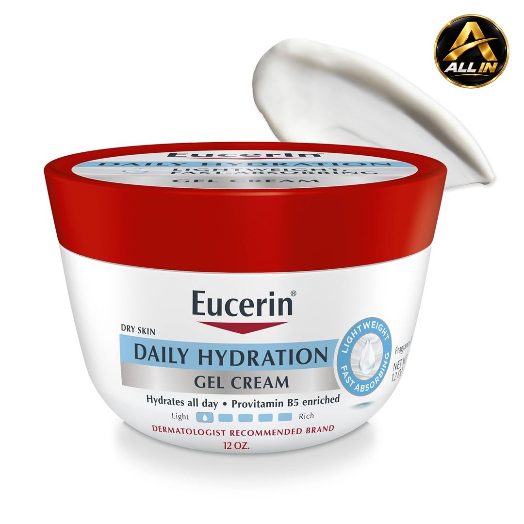 يوسيرين كريم جل للترطيب اليومي Eucerin Daily Hydrating Gel Cream 340ml، صورة 1