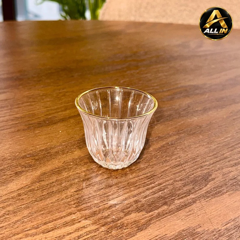 طقم فناجين سادة 12 زجاج 7603